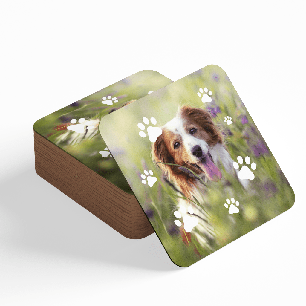 Onderzetters Vierkant | 6 Stuks - Social - Gift.nl