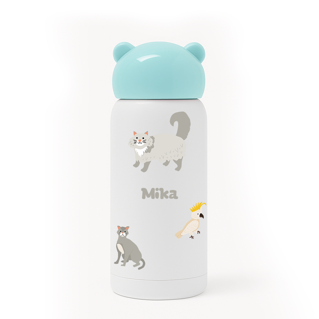 Thermosfles Blauw | 320ml - Social - Gift.nl