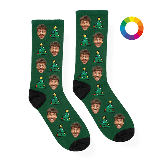 Kerstboom Sokken met Eigen Foto