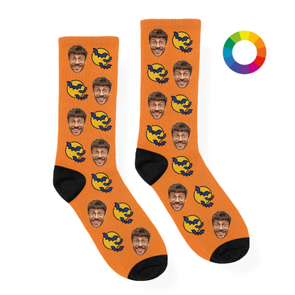 Halloween Vleermuis Sokken met Eigen Foto