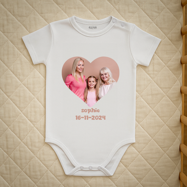 social-gift gepersonaliseerde romper met foto